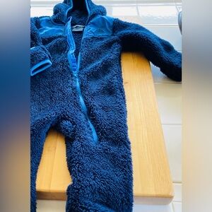 Snozu navy blue and light blue trim youth snowsuit